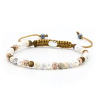 Karma Armband Spiral Fairy Rosé Crystal