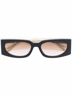 GCDS lunettes de soleil à monture rectangulaire - Tons neutres