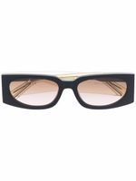 GCDS lunettes de soleil à monture rectangulaire - Tons neutres