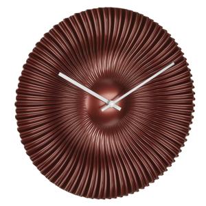 Radio gestuurde/automatische klok - koper - D33 cm - kunststof - rond