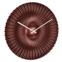 Radio gestuurde/automatische klok - koper - D33 cm - kunststof - rond