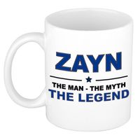 Naam cadeau mok/ beker Zayn The man, The myth the legend 300 ml - Naam mokken - thumbnail