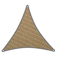 Coolaroo schaduwdoek driehoek 3x3x3m Zand met Bevestigingsset set - thumbnail