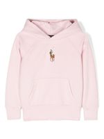 POLO RALPH LAUREN KIDS hoodie à logo brodé - Rose