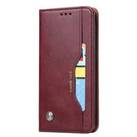 Voor Galaxy A10e Knead huidtextuur horizontale Flip lederen draagtas met foto frame & houder & kaartsleuven & portemonnee (wijn rood)