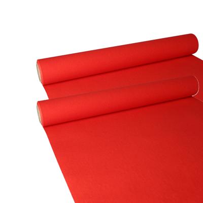 Set van 2x stuks tafelloper rood 300 x 40 cm papier