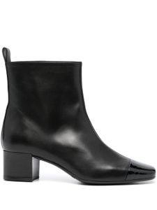 Carel Paris bottines Estime 45 mm à bout carré - Noir