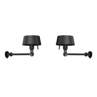 Tonone Bolt Bed Underfit wandlamp install set van 2 Smokey Black