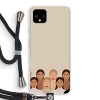 Girls girls girls: Pixel 4 XL Transparant Hoesje met koord