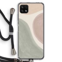 Geo #6: Samsung Galaxy A22 5G Transparant Hoesje met koord