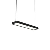 Louis Poulsen Slim Box Suspended Single Hanglamp - 3000K 3135lm Wireless Bluetooth - Opal - Zwart - thumbnail