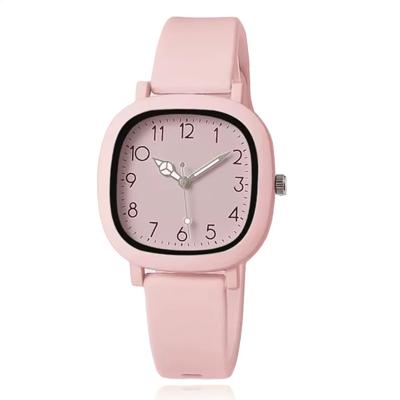 LGT Pastelroze quartz dameshorloge met siliconen band LGT Pastelroze quartz dameshorloge met siliconen band