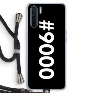 #9000: Oppo A91 Transparant Hoesje met koord