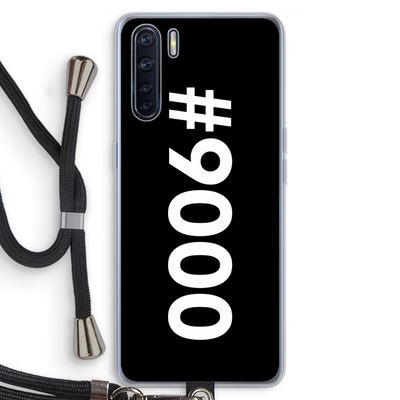 #9000: Oppo A91 Transparant Hoesje met koord