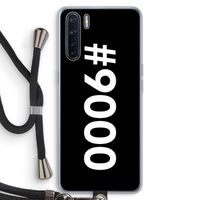 #9000: Oppo A91 Transparant Hoesje met koord
