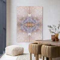 Urban Cotton Wandkleed 'Iberian Lynx' 110 x 145cm in Frame - black