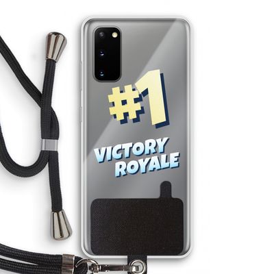 Victory Royale: Samsung Galaxy S20 Transparant Hoesje met koord
