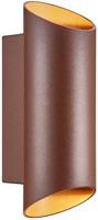 Enzo Nordlux wandlamp nico rond 2x gu10 roest ip54 - 4800916