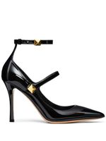 Valentino Garavani escarpins Rockstud en cuir verni - Noir