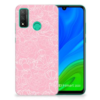 Huawei P Smart 2020 | TPU Case | White Flowers