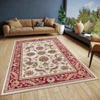Vloerkleed Reni - Creme/Rood maat: 235x160cm - materiaal: Polypropyleen - Dekbed-Discounter.nl
