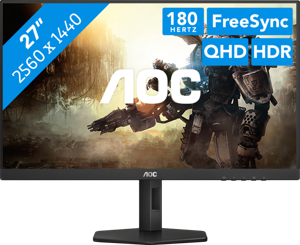 AOC Q27G4X LED display 68,6 cm (27") 2560 x 1440 Pixels Quad HD LCD Zwart, Rood