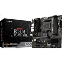 MSI B550M PRO-VDH WIFI moederbord RAID, Gb-LAN, WiFi, BT, Sound, µATX