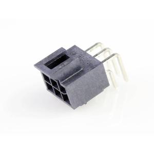 Molex 1053141206 Female header, inbouw (standaard) Totaal aantal polen: 6 Rastermaat: 2.5 mm Inhoud: 1 stuk(s) Tray