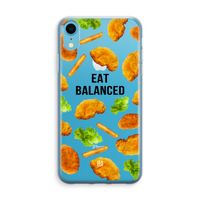 Eat Balanced: iPhone XR Transparant Hoesje