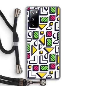 8-bit N°4: Samsung Galaxy S20 FE / S20 FE 5G Transparant Hoesje met koord