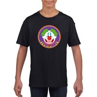 Halloween horror clown t-shirt zwart kinderen