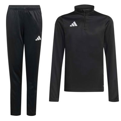 adidas Entrada 26 Trainingspak 1/4-Zip Kids Zwart Wit