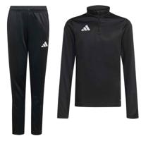 adidas Entrada 26 Trainingspak 1/4-Zip Kids Zwart Wit