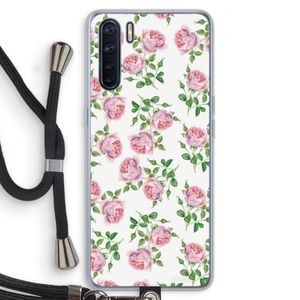 Kleine roosjes: Oppo A91 Transparant Hoesje met koord