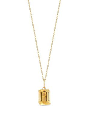 Mateo collier en or 14ct à pendentif en citrine