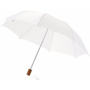 Kleine paraplu wit 93 cm   -