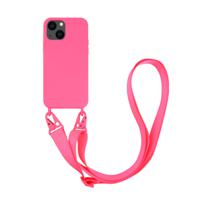 Vivanco Necklace Smartphone ketting Apple iPhone 13 Mini Pink Inductieve lading, Stootbestendig