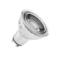 Glazen GU10 45º 7W COB LED lamp (Dimbaar, warm wit 3000k)