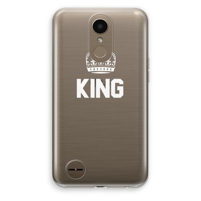 King zwart: LG K10 (2017) Transparant Hoesje