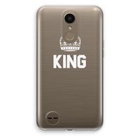 King zwart: LG K10 (2017) Transparant Hoesje