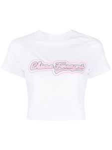 Chiara Ferragni t-shirt crop à mancherons - Blanc