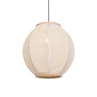 QAZQA Oosterse hanglamp naturel 46 cm - Rob - thumbnail