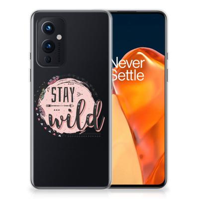 OnePlus 9 Telefoonhoesje met Naam Boho Stay Wild OnePlus 9 Telefoonhoesje met Naam Boho Stay Wild