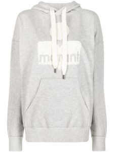 MARANT ÉTOILE Mansel logo-print hoodie - Gris