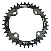 MOTSUV ronde smalle brede Chainring MTB fiets 104BCD tand plaat onderdelen schijf 32T (zwart)