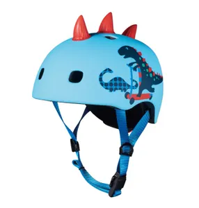 Micro Mobility Micro PC Helm 3D Scootersaurus Blauw