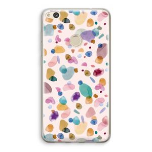 Terrazzo Memphis Pink: Huawei Ascend P8 Lite (2017) Transparant Hoesje