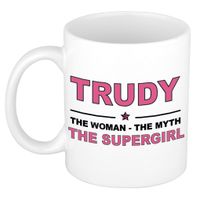 Trudy The woman, The myth the supergirl cadeau koffie mok / thee beker 300 ml - thumbnail