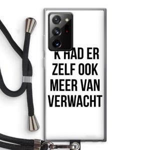 Meer verwacht: Samsung Galaxy Note 20 Ultra / Note 20 Ultra 5G Transparant Hoesje met koord