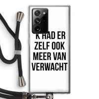 Meer verwacht: Samsung Galaxy Note 20 Ultra / Note 20 Ultra 5G Transparant Hoesje met koord